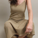Safari Khaki Net Dress