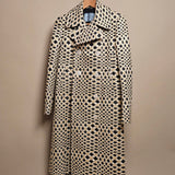 Matelassã© Double-breasted Coat In Gold