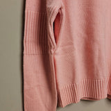 Cashmere Wool Sweater with Logo Shoulder