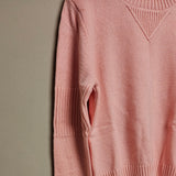 Cashmere Wool Sweater with Logo Shoulder
