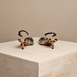 Faux Fur Trimmed PVC Pump Leopard