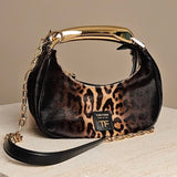 Anumalier Bianca Mini Bag Beige/Black Shaded Calf Hair