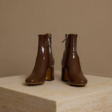 Patent Ankle Boots