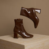 Patent Ankle Boots