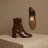 Patent Ankle Boots