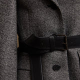 Belted Jacket with Removable Scarf