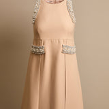 Crystal & Pearl Embellished Dress