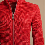 Quilted Nylon Zip Jacket
