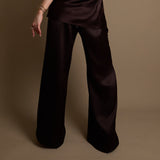 Fluid Satin Bias Pants