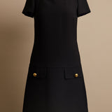 Button Shift Dress
