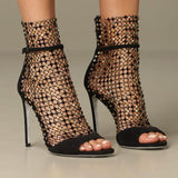 Galaxia Sandal Black Suede