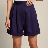 Satin Crepe Shorts