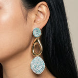Teal Bead Earrings