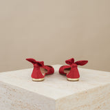 Point-toe Suede Flats