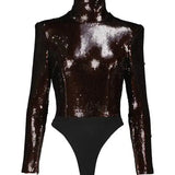 Kieran Bodysuit in Chocolate Brown