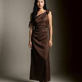 Off the Shoulder Midi Dress (Small to Size - SIZE UP)