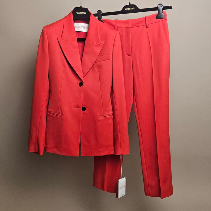 Valentino Garavani red suit