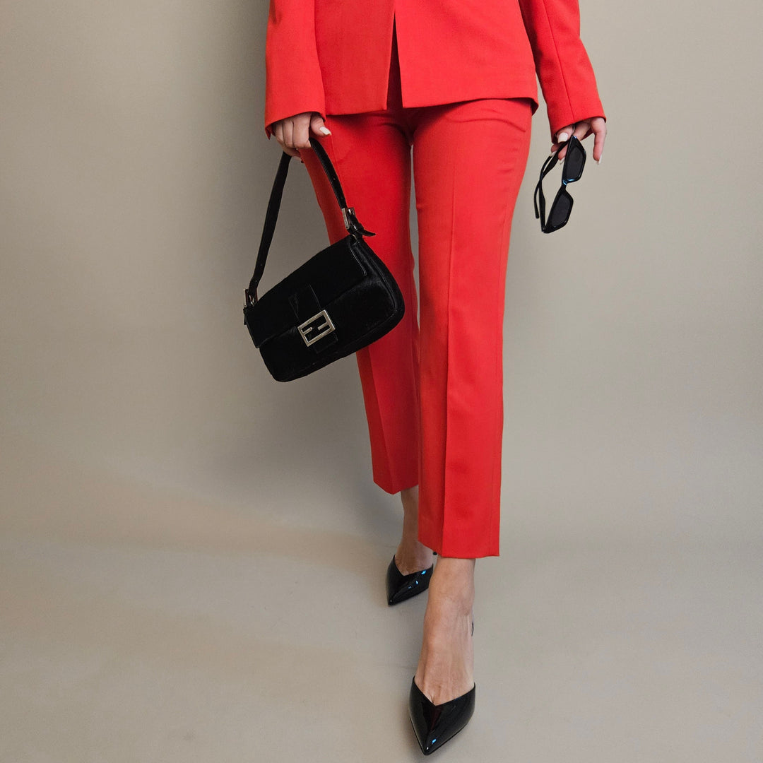 Valentino Garavani red suit