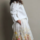 The Fashion Vault Collection- White Linen button shirt