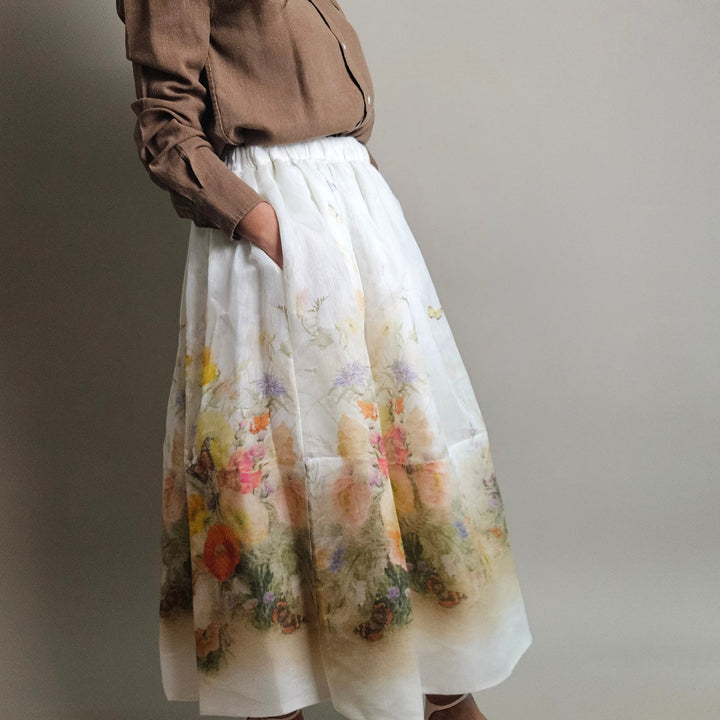 Zimmermann Tranquility floral printed Midi Skirt