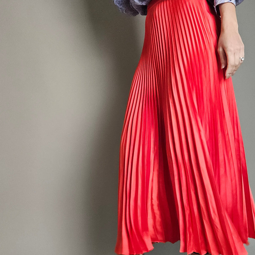 Stella McCartney Alpha Pleated Midi Skirt