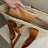 Chloe - Sense Raffia Tote Bag Medium