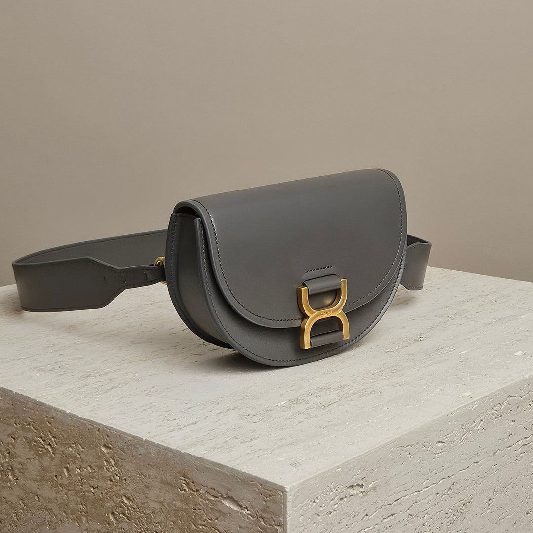 Chloé Mini Flap Bag Elephant Grey