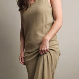 Safari Khaki Net Dress