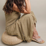 Safari Khaki Net Dress