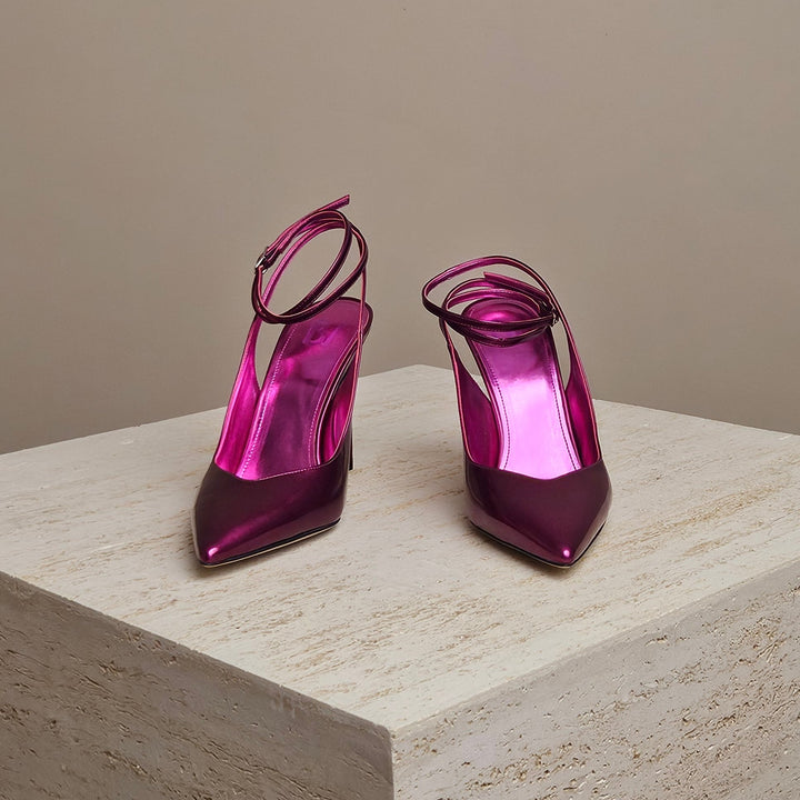 Bettina Vermillon Gigi Pump Fuxsia