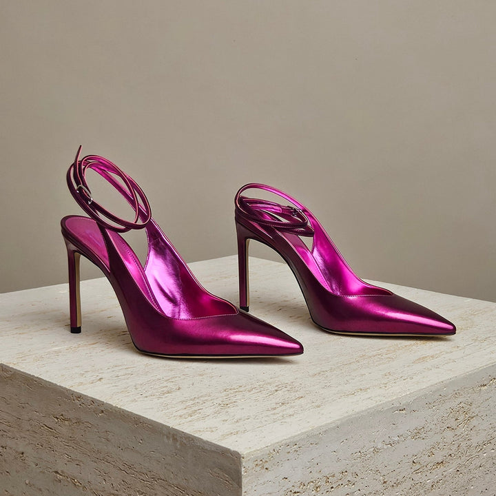 Bettina Vermillon Gigi Pump Fuxsia