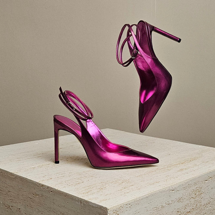 Bettina Vermillon Gigi Pump Fuxsia