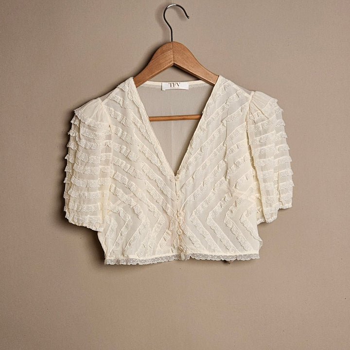 The Fashion Vault Collection- Ruffle Crop Top