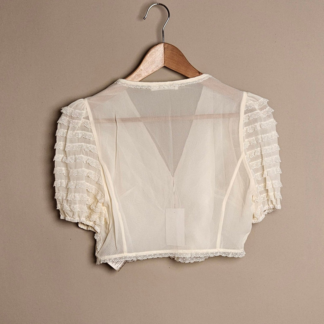 The Fashion Vault Collection- Ruffle Crop Top