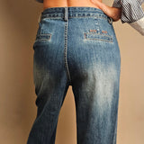 Low Rise Flared Jeans