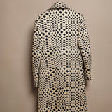 Matelassã© Double-breasted Coat In Gold