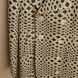 Matelassã© Double-breasted Coat In Gold