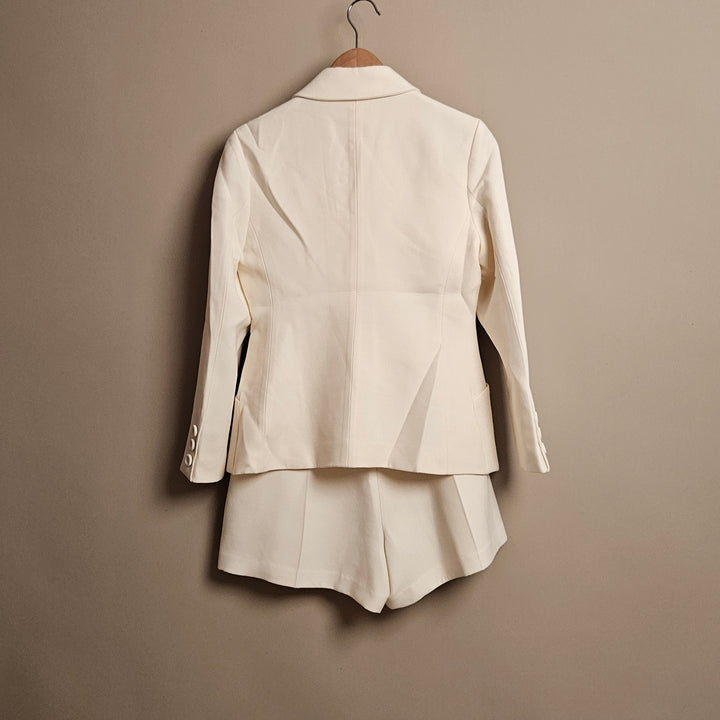 TFV Ivory Jacket & High Waisted Shorts