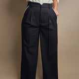 Black Wool Trousers