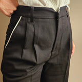 Black Wool Trousers