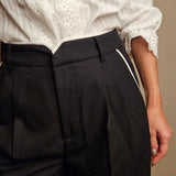 Black Wool Trousers