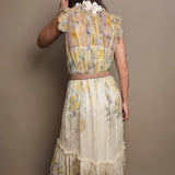 Harmony midi dress in citrus garden