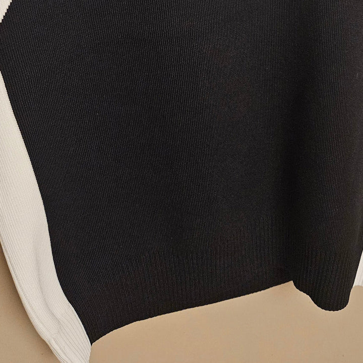 Valentino Flower knit sleeveless sweater black