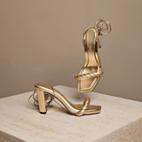 Diosa Sandal 85 Gold Leather
