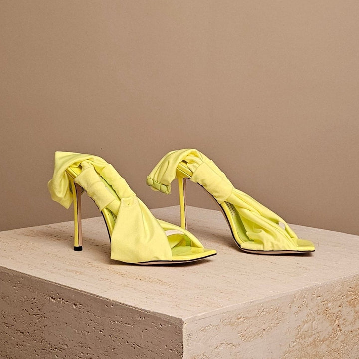 Jimmy Choo Neoma 110 Neon Apple Satin