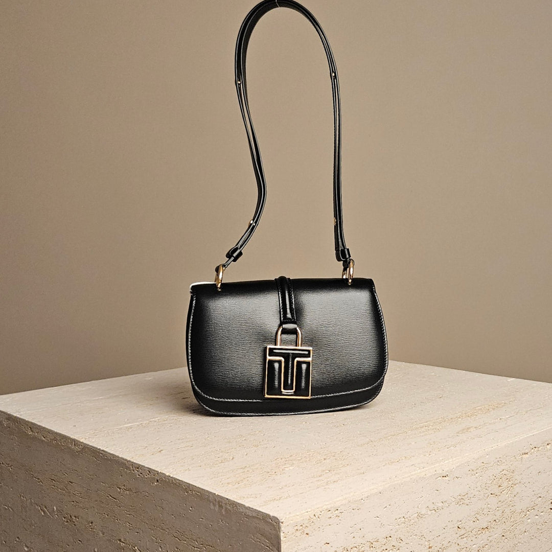 Tom Ford Leather Crossbody Bag Black