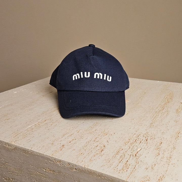 Miu Miu Logo-Embroidered Cap