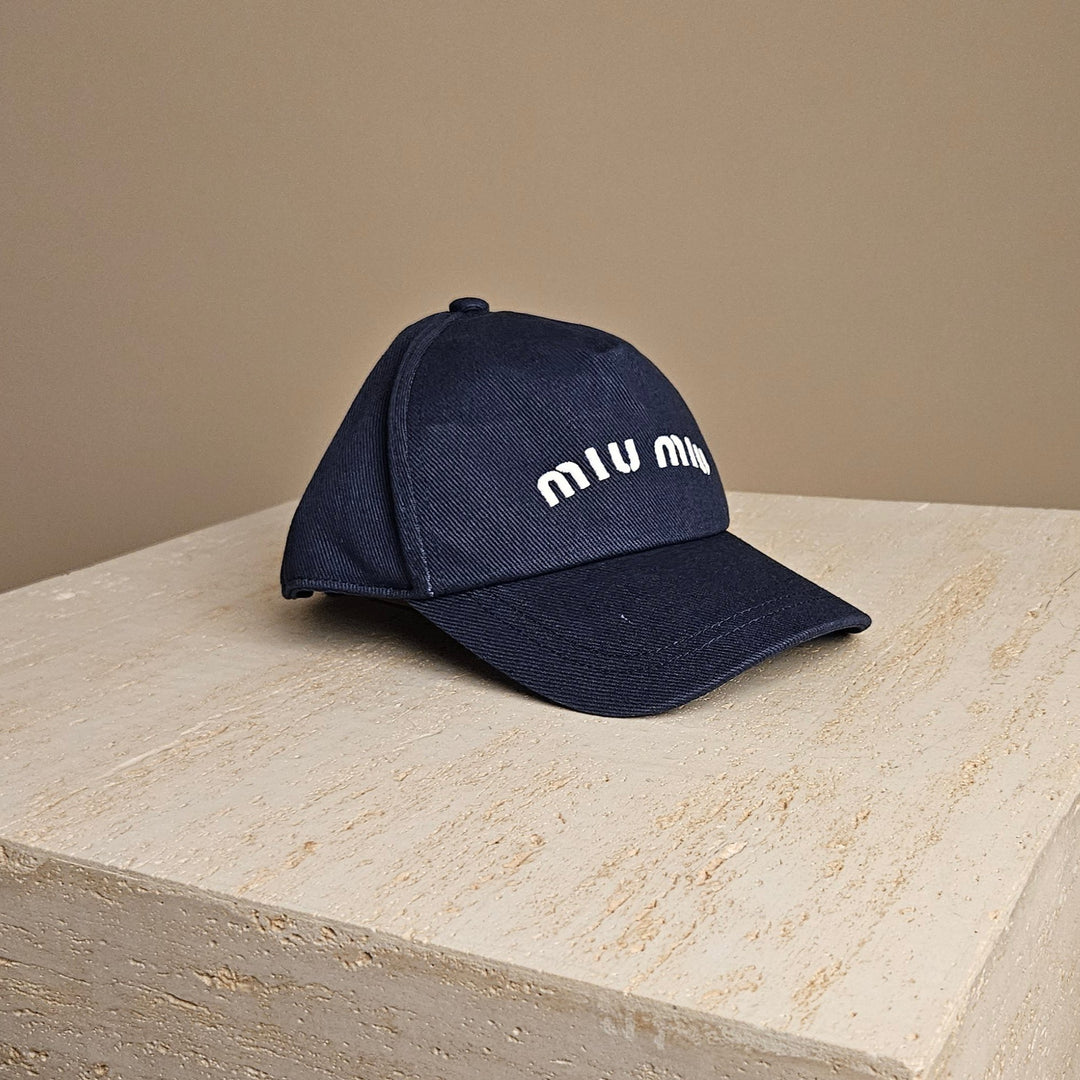 Miu Miu Logo-Embroidered Cap