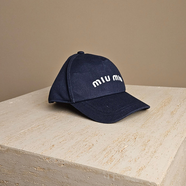 Miu Miu Logo-Embroidered Cap