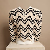 Wave Striped Knit